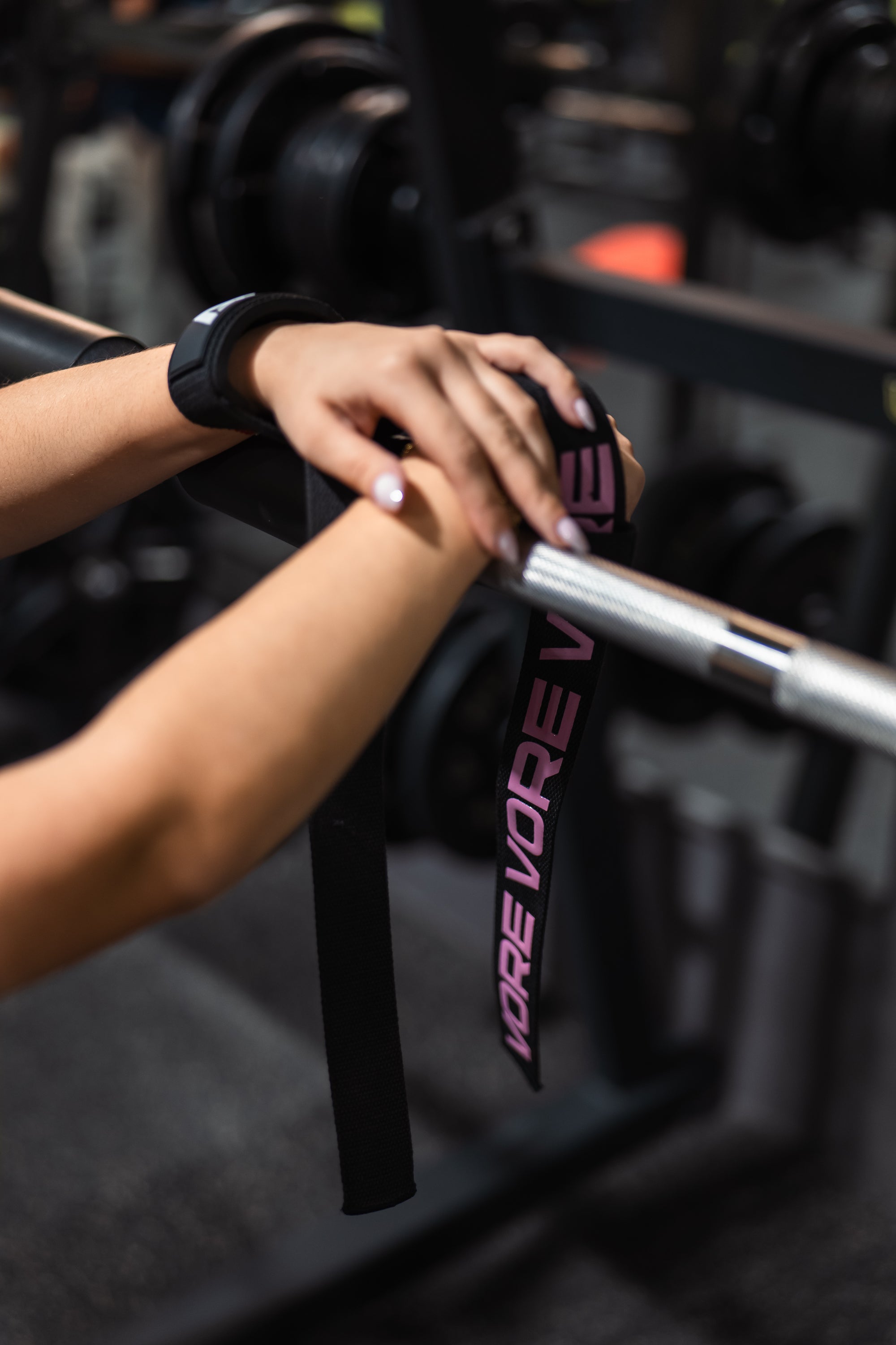 Straps para gimnasio VORE rosas