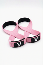 Straps en 8 VORE rosas colocados en la muñeca