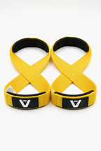 Straps de gimnasio VORE en forma de 8 amarillos