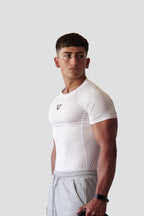 Camiseta Compresiva corta VORE Blanca