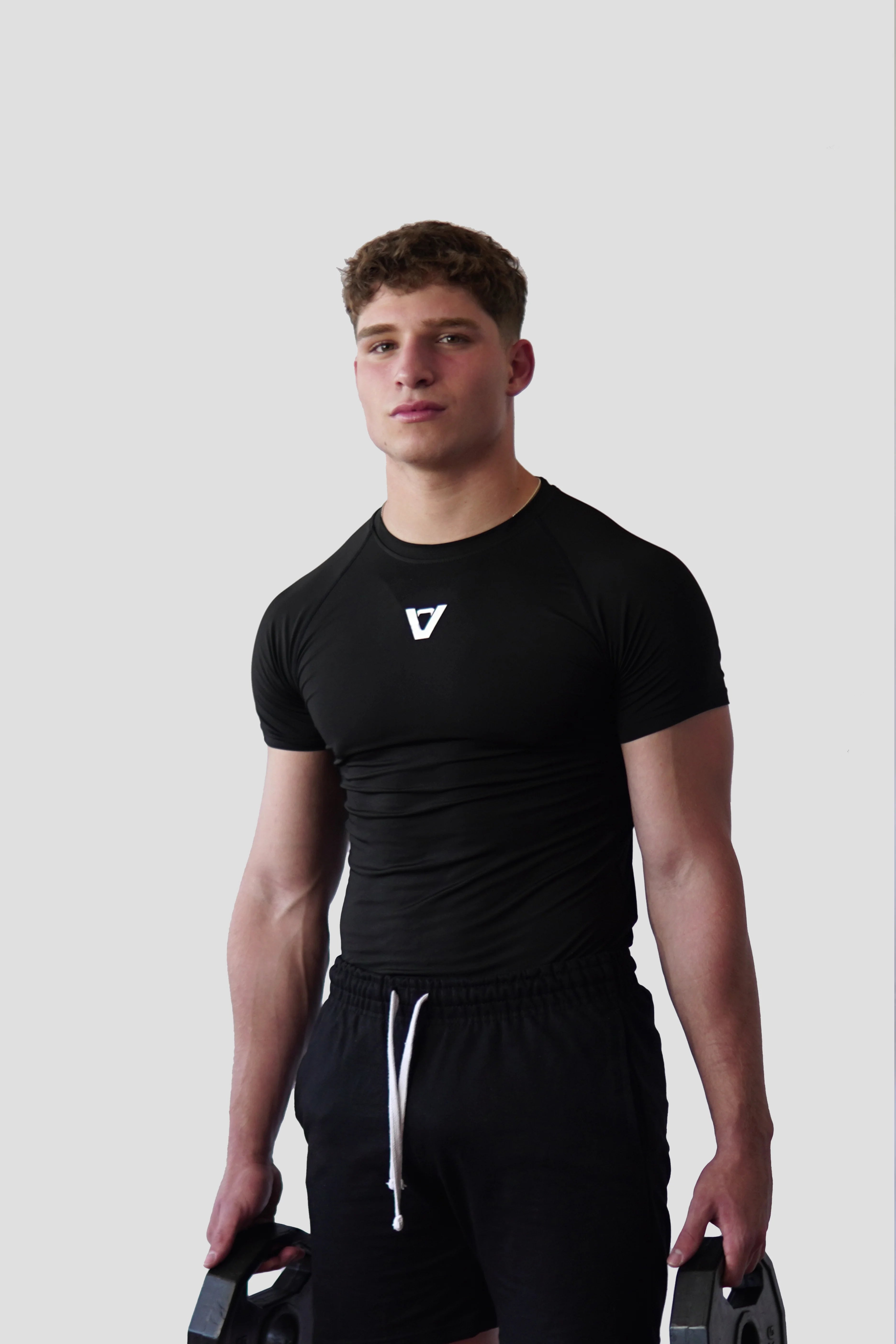 CAMISETA COMPRESIVA CORTA NEGRA