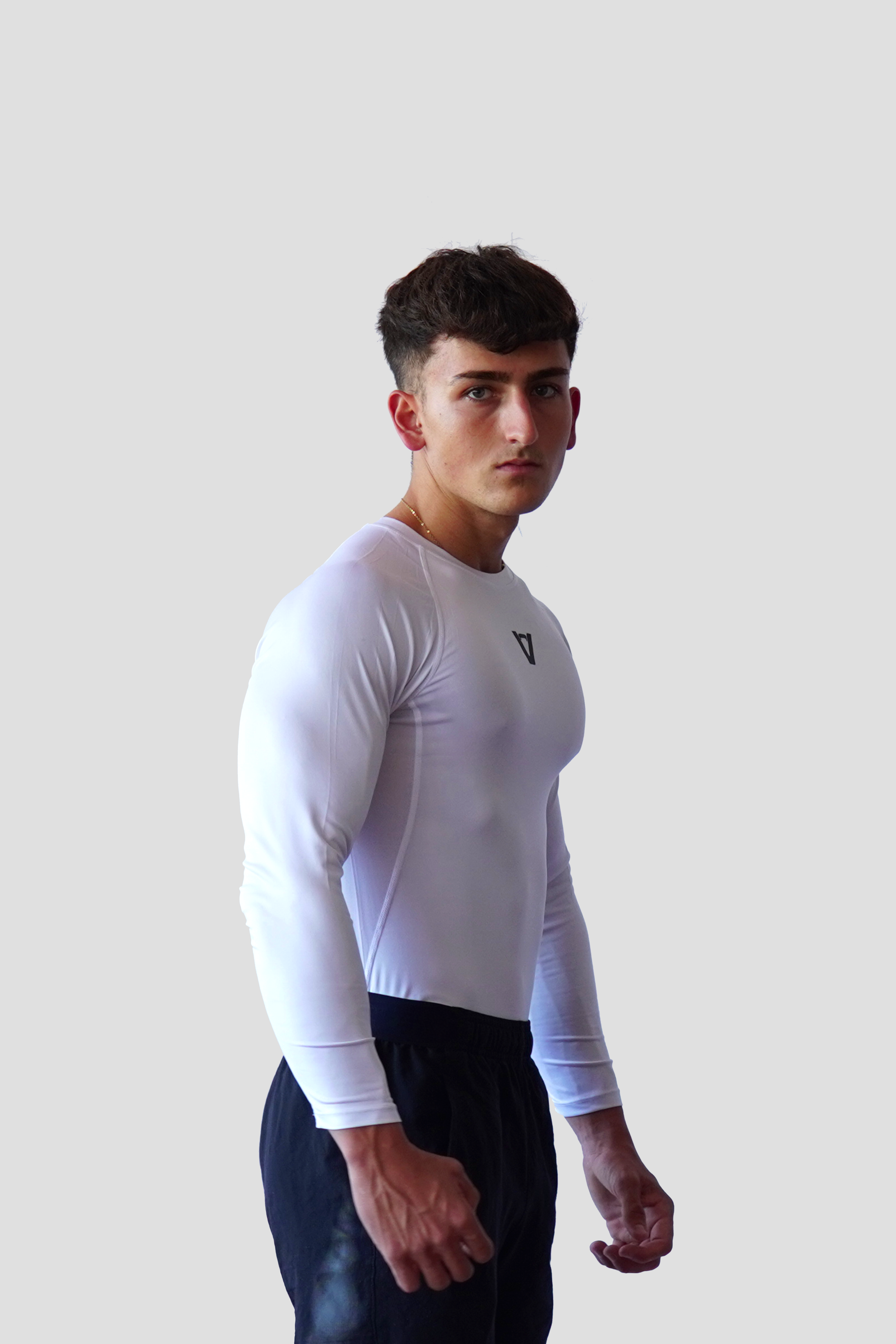 CAMISETA COMPRESIVA LARGA BLANCA