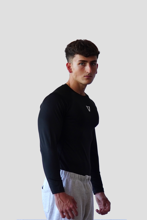 Camiseta Compresiva Larga Negra