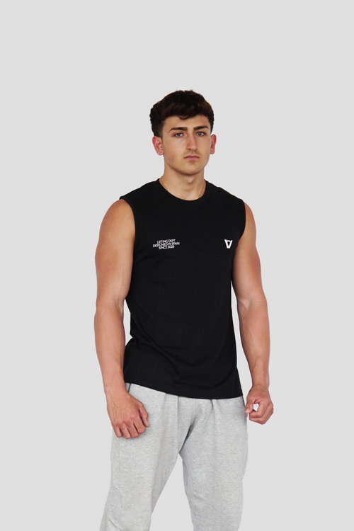 CAMISETA SIN MANGAS MADE FOR NEGRA